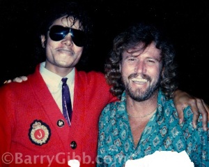 Mensagem de Michael na música gravada com Barry Gibb Barry